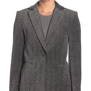 NWT:Frame Grey Multi Herringbone Corduroy Blazer